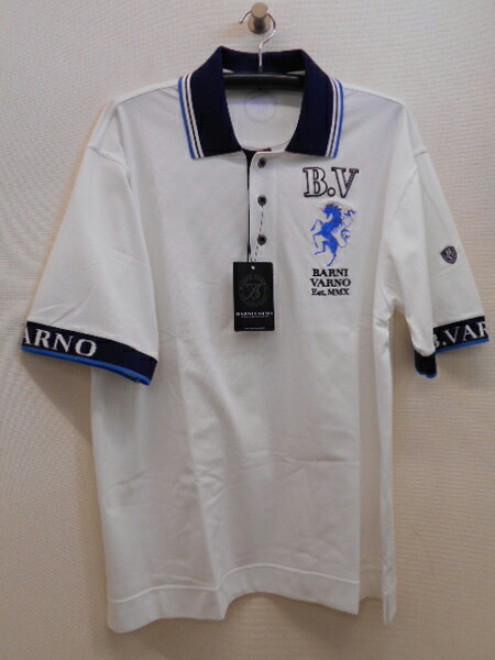 楽天市場】【送料無料】メンズ半袖ポロシャツBARNIVARNO、バーニバーノ