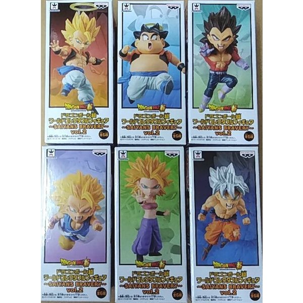 ドラゴンボール超 ワールドコレクタブルフィギュア SAIYANS BRAVERY vol.2　全6種セット