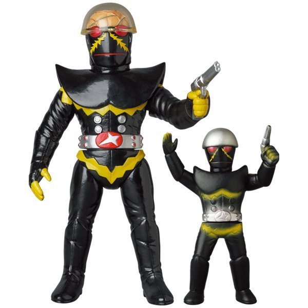 メディコムトイ 東映レトロソフビコレクション シルバーハカイダー MEDICOM TOY - シルバーハカイダー（新色）+ミニギンエビ