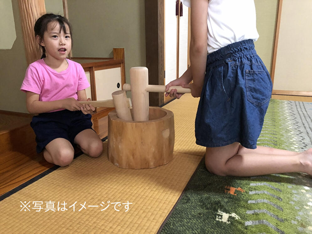 餅つき もち臼 杵 セット 木製臼杵セット1升用 北海道の天然木使用 子ども用ミニ杵つき 臼 餅つきセット きね Spotbuycenter Com