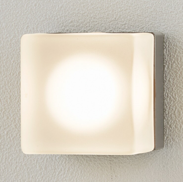 ★LIXIL 美彩 グラスウォールライト 【8 VLG46 SC】 角形 12V シャイングレー  LED エクステリア照明装置★【貨物輸送無料】