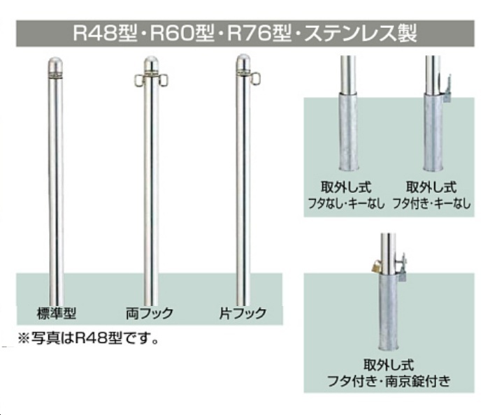 楽天市場】☆LIXIL TOEX スペースガード 車止め 取外し式 フタ付き 南京錠付き R型 ステンレス製☆ 【送料無料】 :  建材アウトレットRico