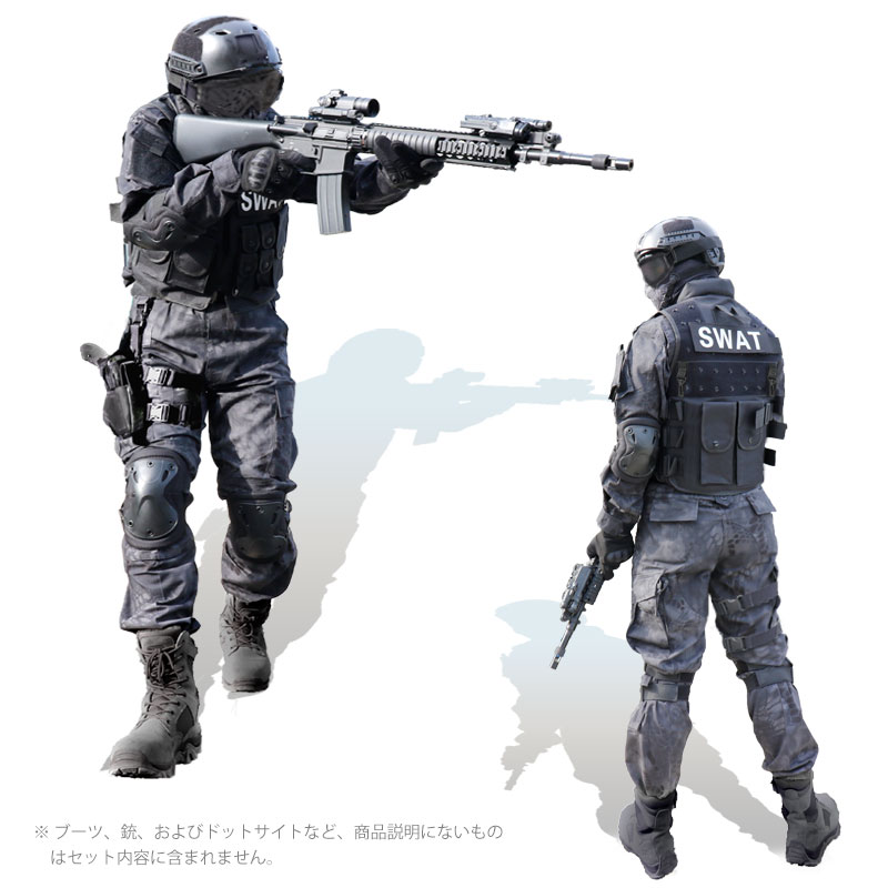 特価品 Swat フルセット 迷彩服 上下セット ベスト ゴーグル グローブ ヘルメット ホルスター コスプレ ハロウィン サバイバルゲーム サバゲー 装備 服 服装 黒 タイフォン スワット Swat Fbi 特殊部隊 警察 大きいサイズ サバゲーセット Napierprison Com