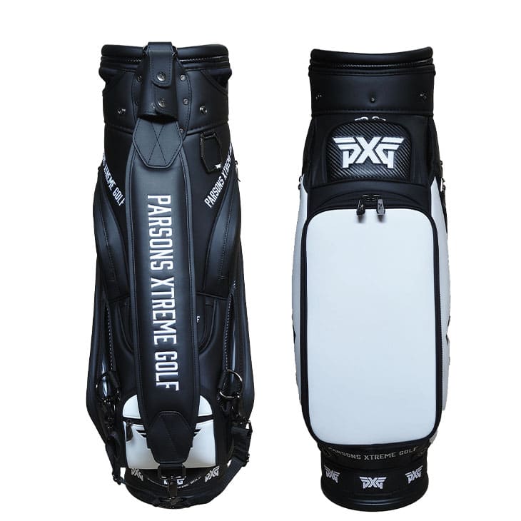 PXG 2020 TOUR 口枠6分割 BAG ブラックホワイト カートキャディバッグ