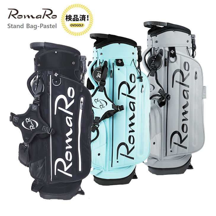 春の新作続々 ロマロ RomaRo 2022 Pastel Stand Caddie Bag スタンド