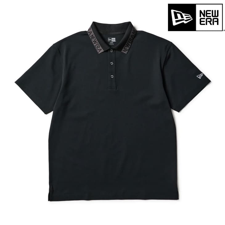 ニューエラ NEW ERA GF SS KANOKO POLO COLLAR LOGO BLK カノコポロ カラーロゴ ブラック 14859945