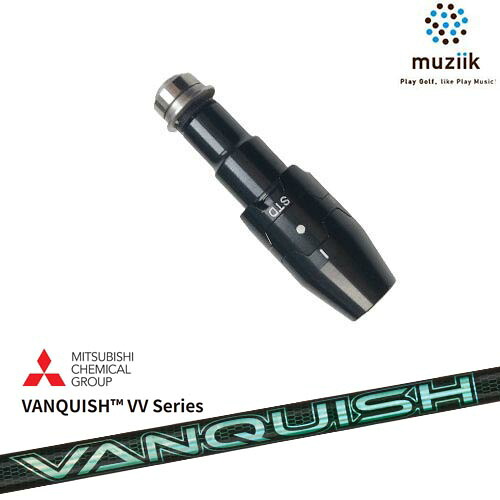 muziik ムジーク スリーブ付きシャフト ブラックエクスパイヤー用 スリーブ(通常タイプドロー設定) VANQUISH VV Series バンキッシュ 三菱ケミカル|カスタムクラブ工房 OVDGOLF