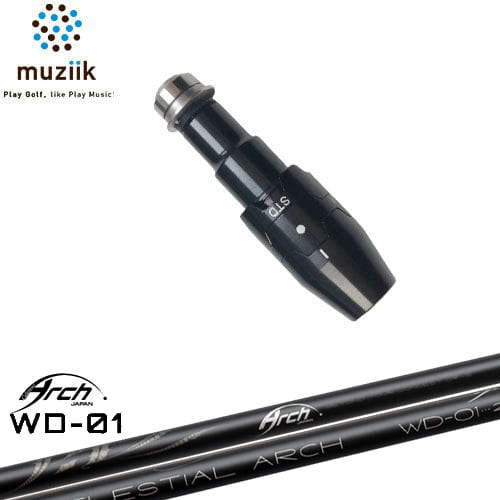 muziik ムジーク スリーブ付きシャフト ブラックエクスパイヤー用 スリーブ(通常タイプドロー設定) For Driver WD-01 ARCH GOLF アーチゴルフジャパン
