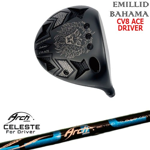 【OVDカスタム】カールヴィンソン CV8 ACE ドライバー[DW]エミリッドバハマEMILLID_BAHAMA Natural9 CELESTEセレステ ARCH GOLF アーチゴルフジャパン