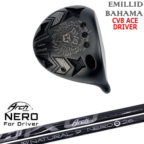 【OVDカスタム】カールヴィンソン CV8 ACE ドライバー[DW]エミリッドバハマEMILLID_BAHAMA For Driver NEROネロ ARCH GOLF アーチゴルフジャパン