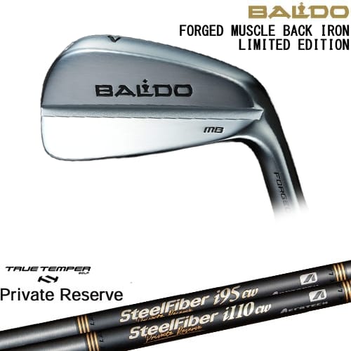 【OVDカスタム】BALDO FORGED MUSCLE BACK IRON LIMITED アイアン単品(4I)[IR]バルドBALDO SteelFiberｉシリーズ SteelFiber Private Reserve トゥルーテンパー｜カスタムクラブ工房 OVDGOLF