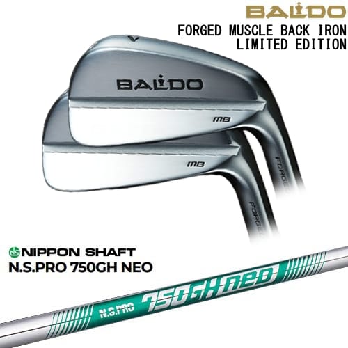 【OVDカスタム】BALDO FORGED MUSCLE BACK IRON LIMITED アイアン6本set(5I-PW)[5P]バルドBALDO N.S.PRO 750GH neo 日本シャフト