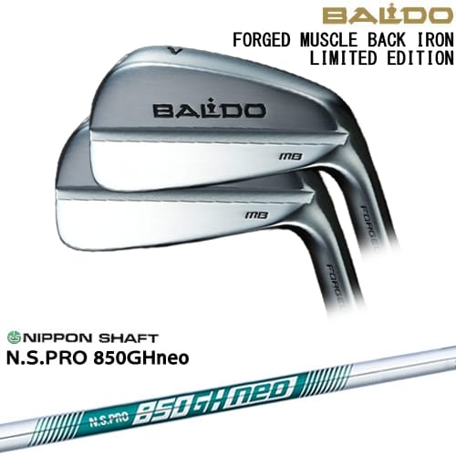 【OVDカスタム】BALDO FORGED MUSCLE BACK IRON LIMITED アイアン6本set(5I-PW)[5P]バルドBALDO N.S.PRO 850GH neo 日本シャフト｜カスタムクラブ工房 OVDGOLF