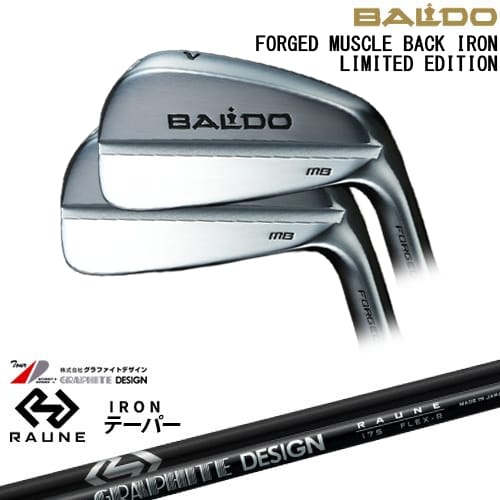 【OVDカスタム】BALDO FORGED MUSCLE BACK IRON LIMITED アイアン6本set(5I-PW)[5P]バルドBALDO RAUNE IRON i60 i75 i90(テーパー)ラウネ グラファイトデザイン
