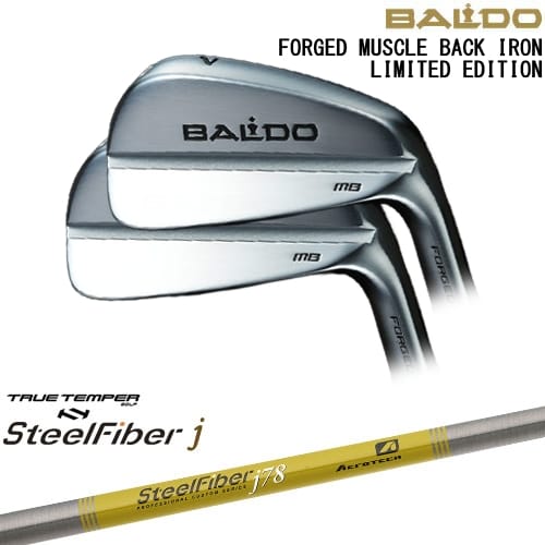 【OVDカスタム】BALDO FORGED MUSCLE BACK IRON LIMITED アイアン6本set(5I-PW)[5P]バルドBALDO スチールファイバーj(パラレル) SteelFiberTRUE TEMPER｜カスタムクラブ工房 OVDGOLF