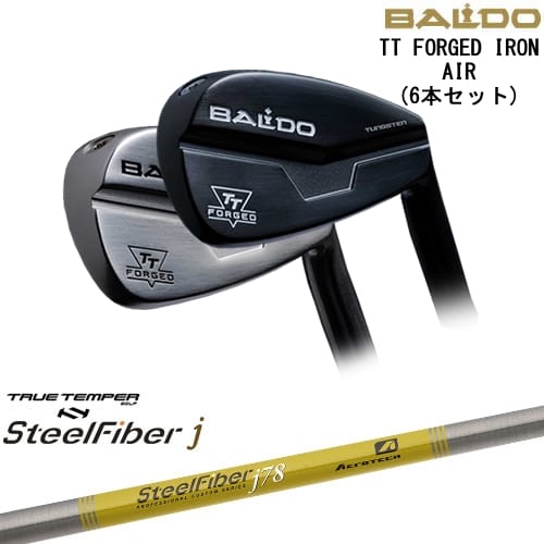 【BALDO・バルドならOVDGOLF！】【OVDカスタム】BALDO TT FORGED IRON AIR アイアン5本set(6-PW)[6P]バルドBALDO スチールファイバーj(パラレル) SteelFiberTRUE TEMPER｜カスタムクラブ工房 OVDGOLF