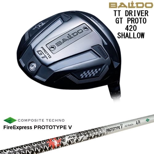 【OVDカスタム】BALDO TT DRIVER GT PROTO 420 SHALLOW ドライバー[DW]バルドBALDO ファイアーエクスプレス PROTOTYPE V コンポジットテクノ