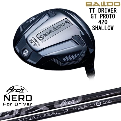 【OVDカスタム】BALDO TT DRIVER GT PROTO 420 SHALLOW ドライバー[DW]バルドBALDO For Driver NEROネロ ARCH GOLF アーチゴルフジャパン