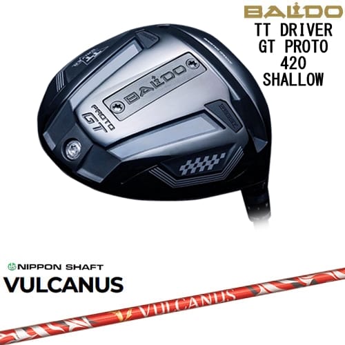 【OVDカスタム】BALDO TT DRIVER GT PROTO 420 SHALLOW ドライバー[DW]バルドBALDO VULCUS バルカヌス 日本シャフト