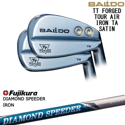 【OVDカスタム】BALDO TT FORGED TOUR AIR アイアン6本set(5-P) サテン[IR]バルドBALDO DIAMOND SPEEDER IRON ダイヤモンドスピーダー フジクラ Fujikura