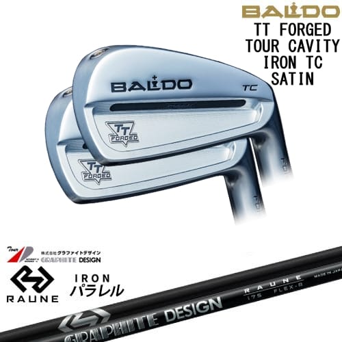 【OVDカスタム】BALDO TT FORGED TOUR CAVITY IRON アイアン6本set(5I-P) サテン[5P]バルドBALDO RAUNE IRON UNITIZE i60u i75u i90u(パラレル)ラウネ グラファイトデザイン