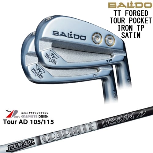 【OVDカスタム】BALDO TT FORGED TOUR POCKET アイアン6本set(5-P) サテン[5P]バルドBALDO TourAD 105 115 ツアーAD 105 115グラファイトデザイン