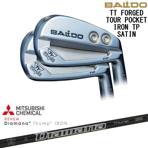 【OVDカスタム】BALDO TT FORGED TOUR POCKET アイアン6本set(5-P) サテン[5P]バルドBALDO Diamana Thump IRON ディアマナ サンプIRON 三菱ケミカル｜カスタムクラブ工房 OVDGOLF