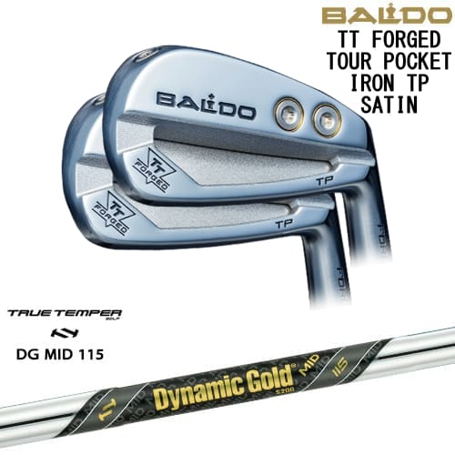 【OVDカスタム】BALDO TT FORGED TOUR POCKET アイアン6本set(5-P) サテン[5P]バルドBALDO Dynamic Gold MID 115 TRUE TEMPERトゥルーテンパー