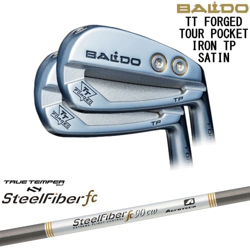 【OVDカスタム】BALDO TT FORGED TOUR POCKET アイアン6本set(5-P) サテン[5P]バルドBALDO スチールファイバーfc(テーパー) SteelFiberTRUE TEMPER