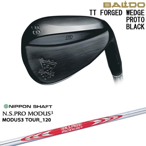 【OVDカスタム】BALDO TT FORGED WEDGE PROTO BLACK ウェッジ[WD]バルドBALDO N.S.PRO MODUS3 日本シャフト｜カスタムクラブ工房 OVDGOLF