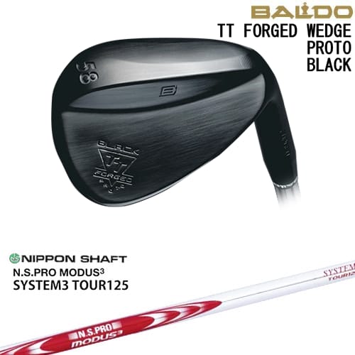 【OVDカスタム】BALDO TT FORGED WEDGE PROTO BLACK ウェッジ[WD]バルドBALDO N.S.PRO MODUS3 SYSTEM3 TOUR125 日本シャフト｜カスタムクラブ工房 OVDGOLF