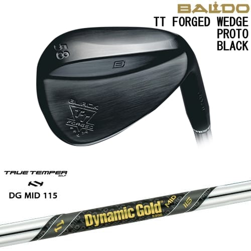 【OVDカスタム】BALDO TT FORGED WEDGE PROTO BLACK ウェッジ[WD]バルドBALDO Dynamic Gold MID 115 TRUE TEMPERトゥルーテンパー