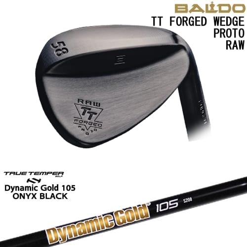【OVDカスタム】BALDO TT FORGED WEDGE PROTO RAW ウェッジ[WD]バルドBALDO DynamicGold105 ONYX BLACK オニキスTRUE TEMPER