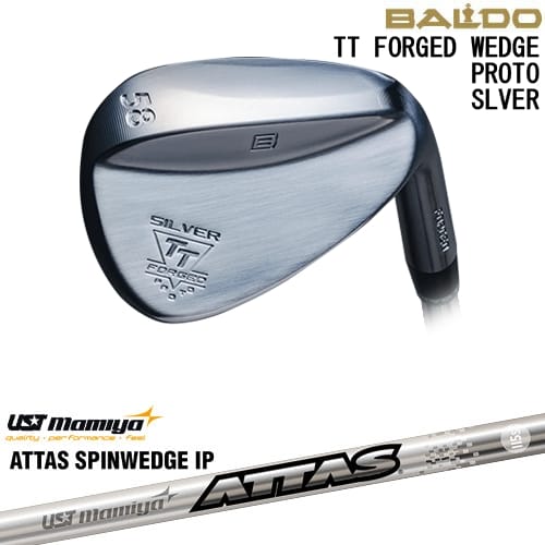 【OVDカスタム】BALDO TT FORGED WEDGE PROTO SILVER ウェッジ[WD]バルドBALDO ATTAS SPINWEDGE IP アッタススピンウェッジUSTmamiya｜カスタムクラブ工房 OVDGOLF