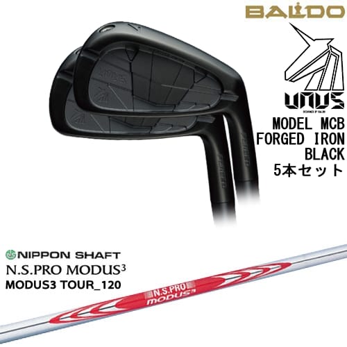 BALDO UNUS MODEL MCB フォージドアイアン5本set(6I-PW) ウヌス ブラック[6P]バルドBALDO N.S.PRO MODUS3 日本シャフト【左(レフティ)は3月末発売予定】