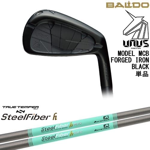 【OVDカスタム】BALDO UNUS MODEL MCB フォージドアイアン単品(5I/GW) ウヌス ブラック[IR]バルドBALDO スチールファイバーh(パラレル) SteelFiberTRUE TEMPER【左(レフティ)は3月末発売予定】｜カスタムクラブ工房 OVDGOLF