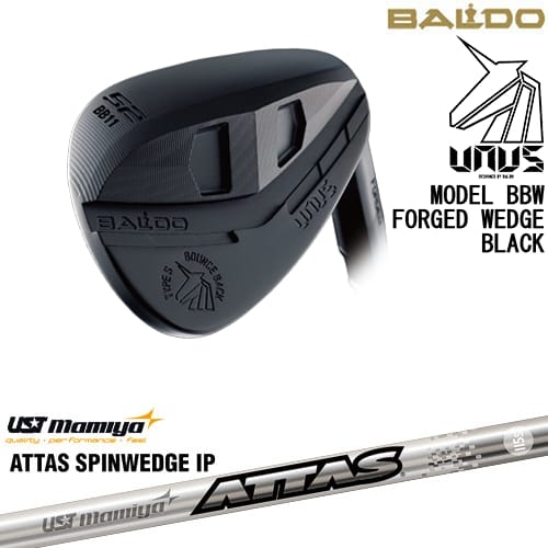【OVDカスタム】BALDO UNUS MODEL BBW ウェッジ ウヌス ブラック[WD]バルドBALDO ATTAS SPINWEDGE IP アッタススピンウェッジUSTmamiya【左(レフティ)は3月末発売予定】