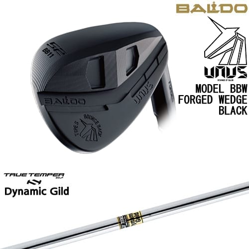 【OVDカスタム】BALDO UNUS MODEL BBW ウェッジ ウヌス ブラック[WD]バルドBALDO DynamicGoldダイナミックゴールドTRUE TEMPER【左(レフティ)は3月末発売予定】