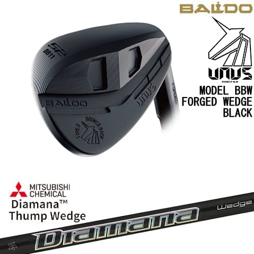 【OVDカスタム】BALDO UNUS MODEL BBW ウェッジ ウヌス ブラック[WD]バルドBALDO Diamana Thump Wedge ディアマナ サンプWEDGE 三菱ケミカル【左(レフティ)は3月末発売予定】｜カスタムクラブ工房 OVDGOLF