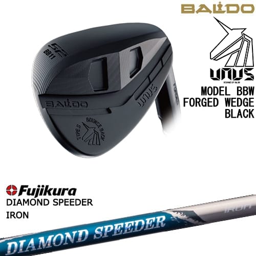 【OVDカスタム】BALDO UNUS MODEL BBW ウェッジ ウヌス ブラック[WD]バルドBALDO DIAMOND SPEEDER IRON ダイヤモンドスピーダー フジクラ Fujikura【左(レフティ)は3月末発売予定】｜カスタムクラブ工房 OVDGOLF