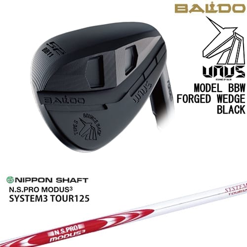 【OVDカスタム】BALDO UNUS MODEL BBW ウェッジ ウヌス ブラック[WD]バルドBALDO N.S.PRO MODUS3 SYSTEM3 TOUR125 日本シャフト【左(レフティ)は3月末発売予定】