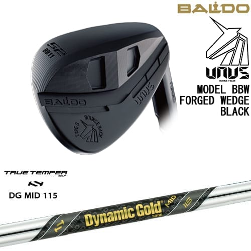 【OVDカスタム】BALDO UNUS MODEL BBW ウェッジ ウヌス ブラック[WD]バルドBALDO Dynamic Gold MID 115 TRUE TEMPERトゥルーテンパー【左(レフティ)は3月末発売予定】