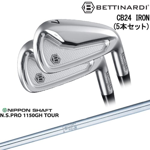 【OVDカスタム】CB24 IRON キャビティバック アイアン5本set(6I-PW)[6P]ベティナルディBETTINARDI N.S.PRO 1150GH TOUR 日本シャフト