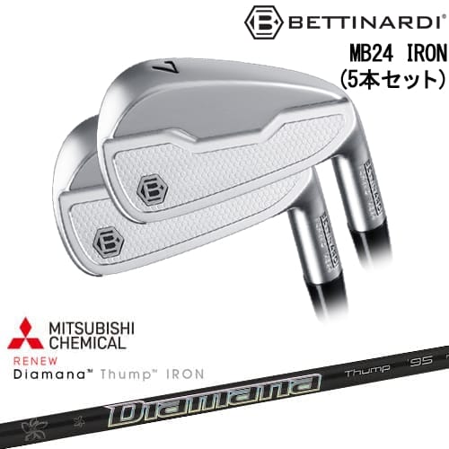 【OVDカスタム】MB24 IRON マッスルバック アイアン5本set(6I-PW)[6P]ベティナルディBETTINARDI Diamana Thump IRON ディアマナ サンプIRON 三菱ケミカル