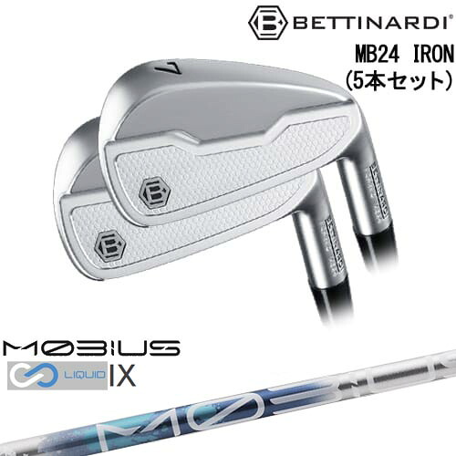 MB24 IRON マッスルバック アイアン5本set(6I-PW)[6P]ベティナルディBETTINARDI MOBIUS LIQUIDメビウスリキッド IX Design Tuningデザインチューニング