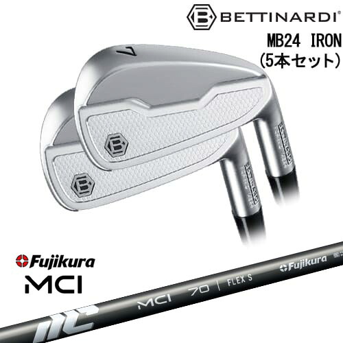 MB24 IRON マッスルバック アイアン5本set(6I-PW)[6P]ベティナルディBETTINARDI New MCI Fujikura フジクラ