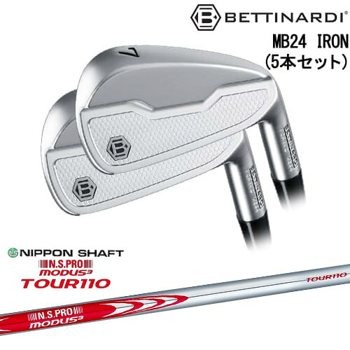 MB24 IRON マッスルバック アイアン5本set(6I-PW)[6P]ベティナルディBETTINARDI N.S.PRO MODUS3 TOUR110 モーダス3ツアー110 日本シャフト 132,000円