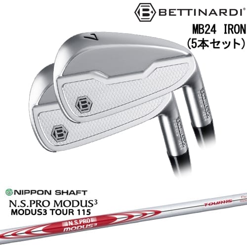 【OVDカスタム】MB24 IRON マッスルバック アイアン5本set(6I-PW)[6P]ベティナルディBETTINARDI N.S PRO MODUS 3 TOUR 115(赤) 日本シャフト