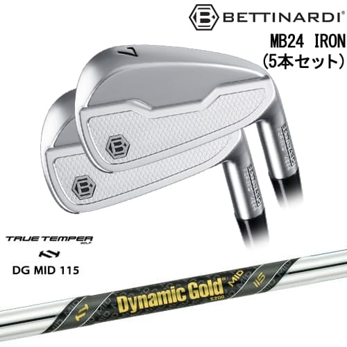 【OVDカスタム】MB24 IRON マッスルバック アイアン5本set(6I-PW)[6P]ベティナルディBETTINARDI Dynamic Gold MID 115 TRUE TEMPERトゥルーテンパー