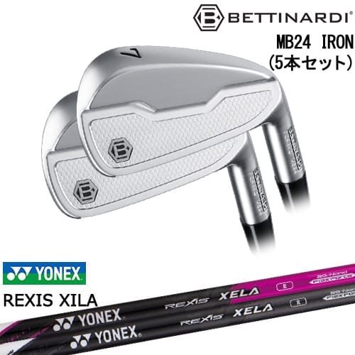 【OVDカスタム】MB24 IRON マッスルバック アイアン5本set(6I-PW)[6P]ベティナルディBETTINARDI REXIS XELA レクシス キセラ YONEX ヨネックス｜カスタムクラブ工房 OVDGOLF